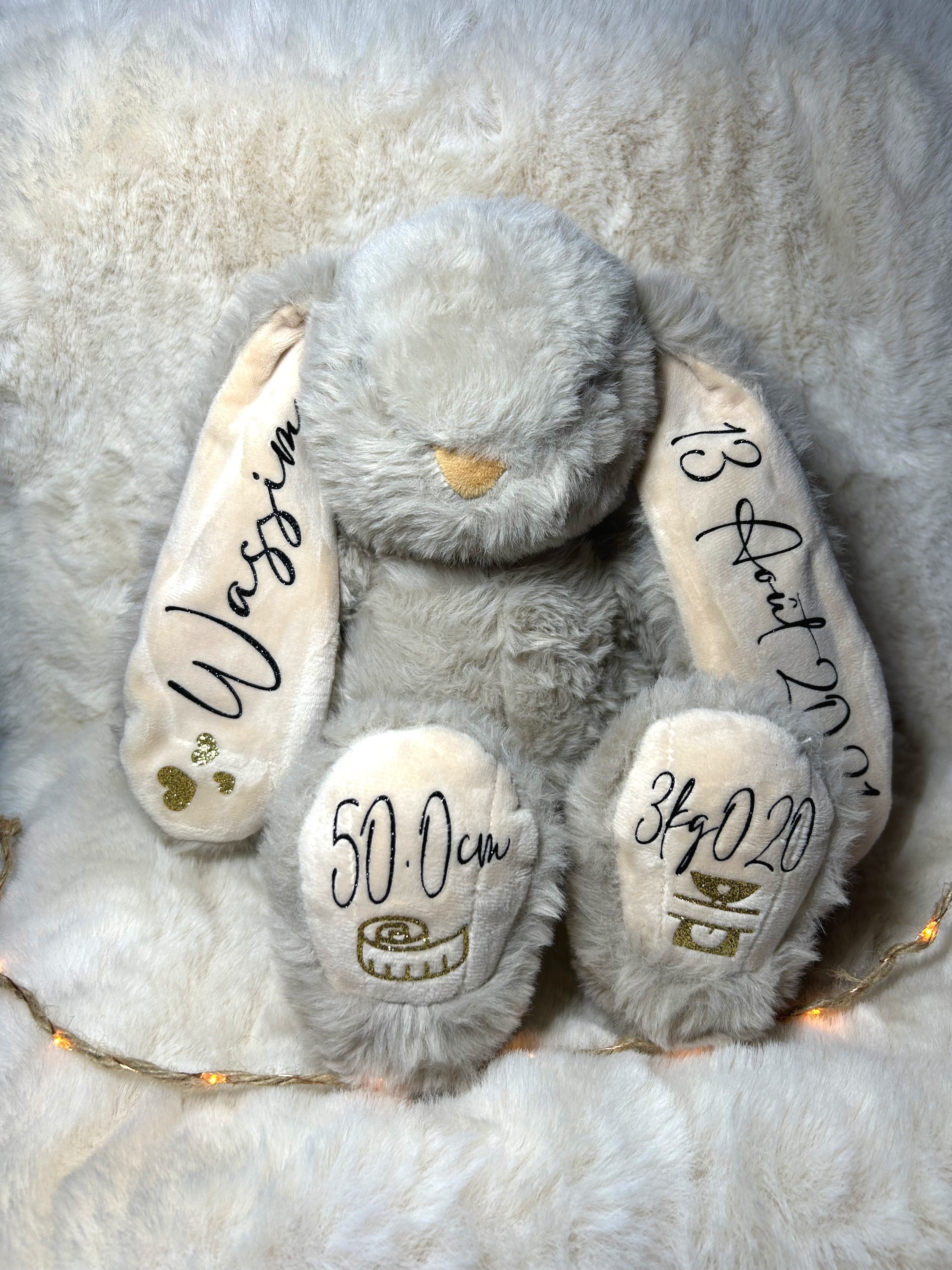 Peluche naissance « Mon premier lapin »