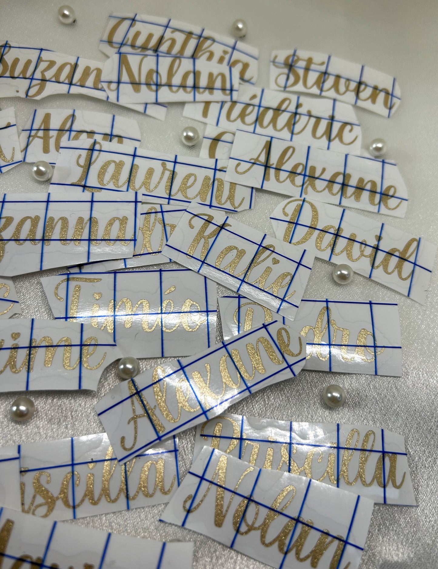 Stickers " Prénom Pailleté " - Des lettres qui brillent et qui durent.