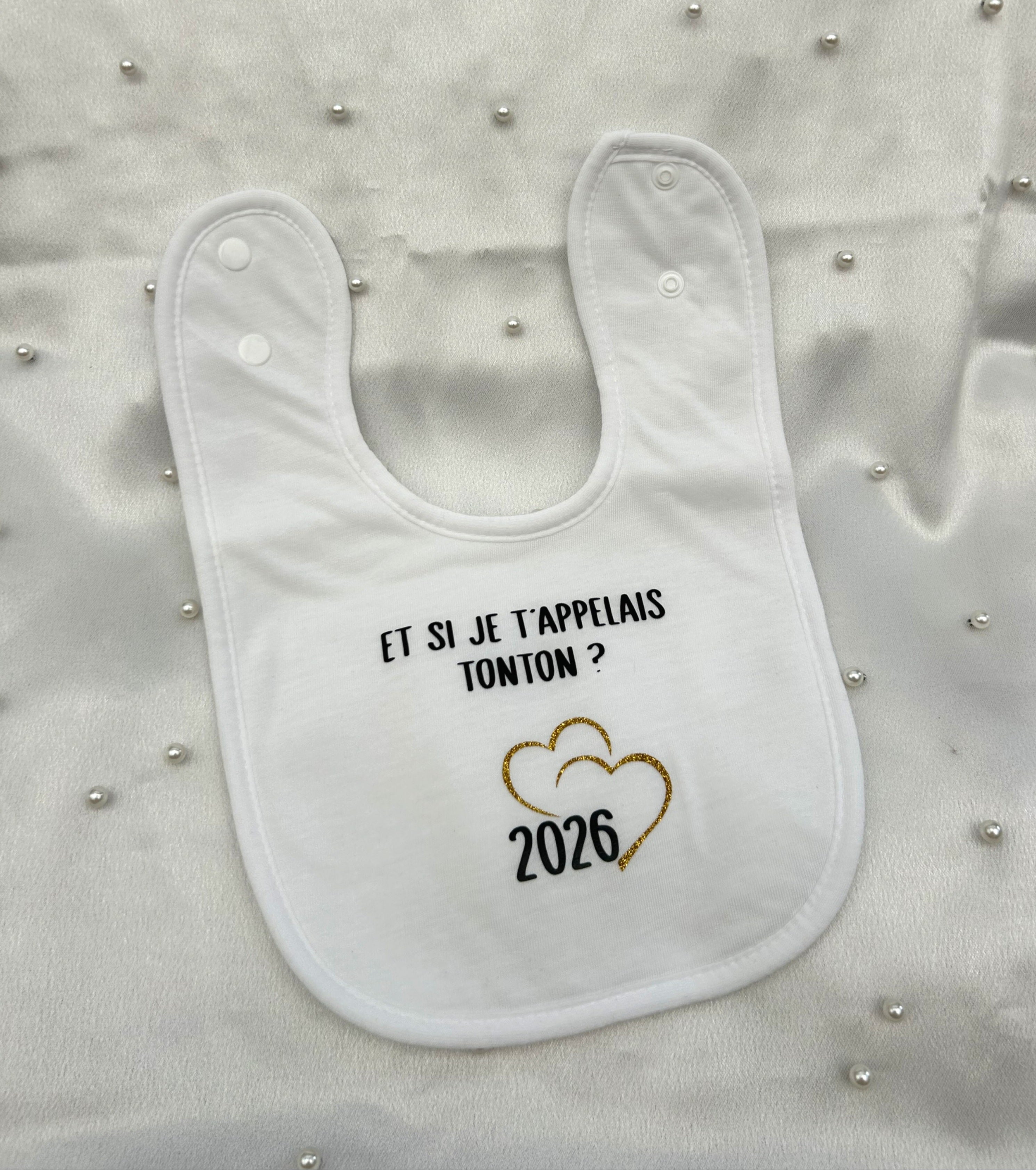 Bavoir « Et si je t'appelais tonton/tata ? - 2026 »