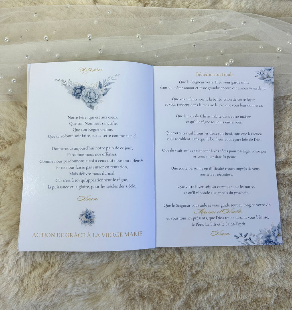 Livret de cérémonie « Douce Harmonie » - Le détail raffiné qui accompagne votre cérémonie avec élégance et poésie