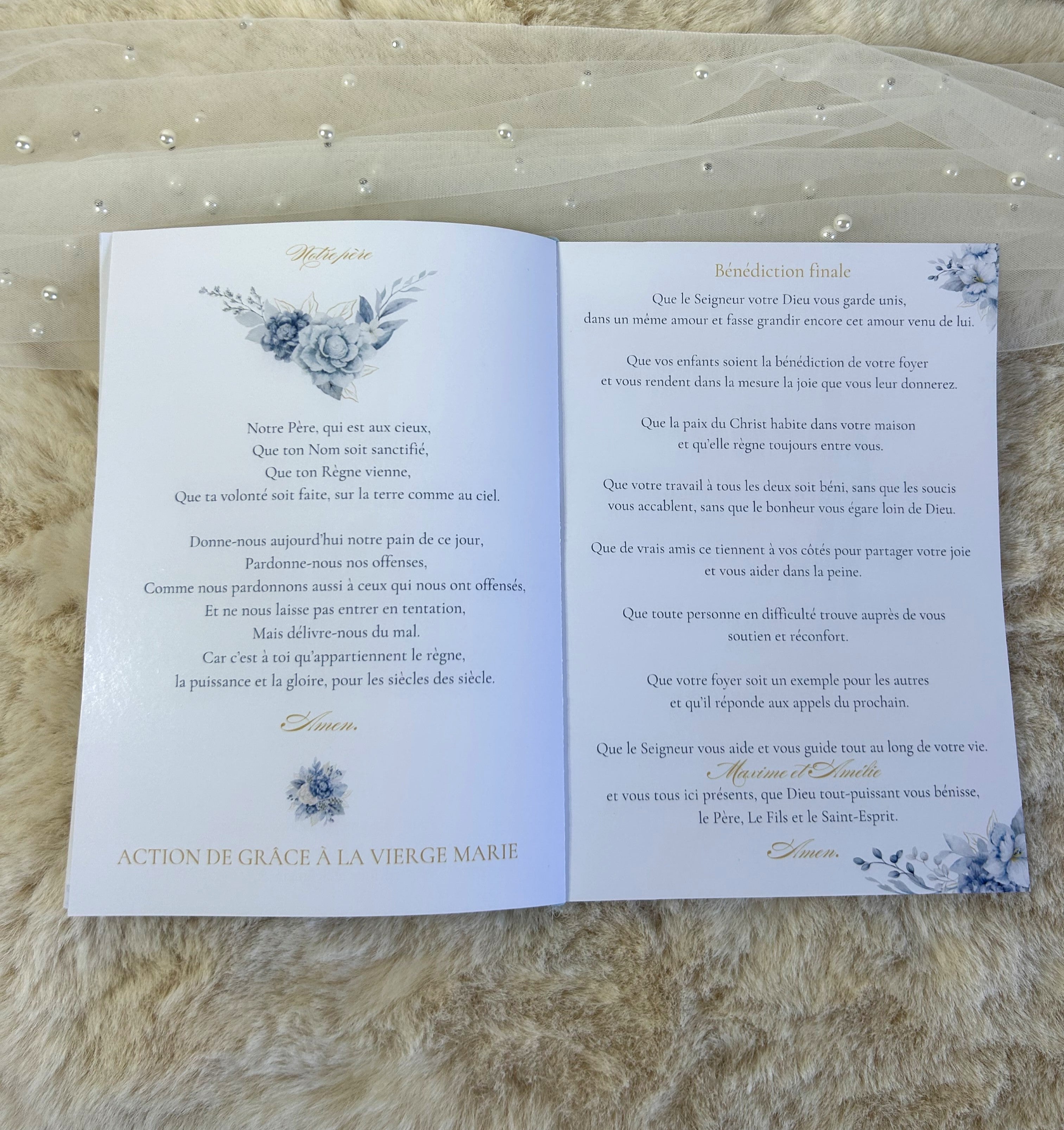 Livret de cérémonie « Douce Harmonie » - Le détail raffiné qui accompagne votre cérémonie avec élégance et poésie